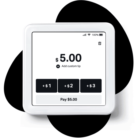 SumUp Solo Credit Card Reader touchscreen