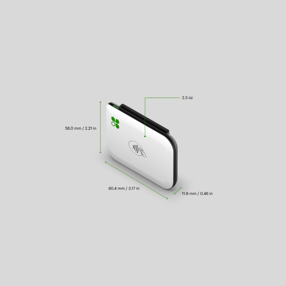 Clover Go Mobile POS Reader – Compact, Portable Credit Card Reader for Chip & Contactless Payments